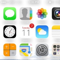iOS 7 Homescreen